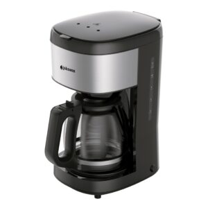 Cafetera de goteo 1,5 litros negra e inox