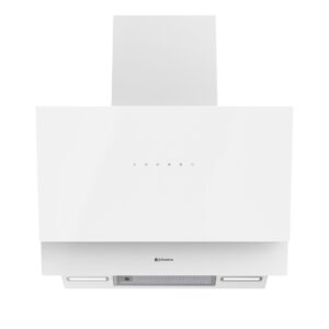 Campana de pared inclinada 70 cm Cristal Blanco