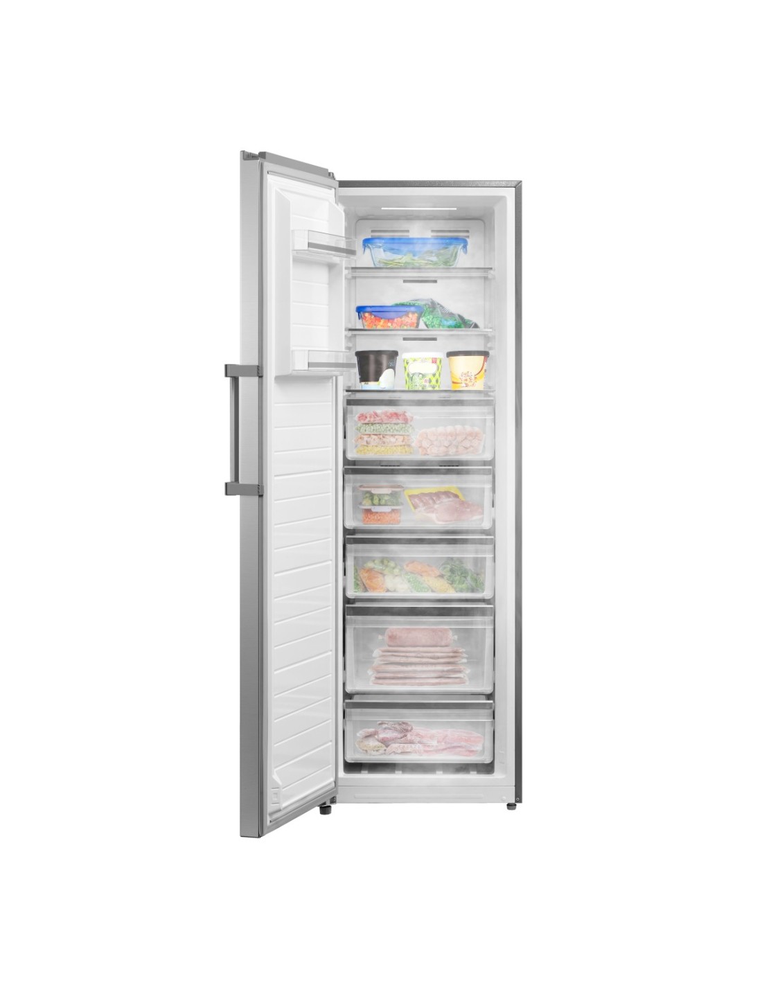 Congelador vertical de 1 puerta 185x60 cm E Inox - Imagen 2